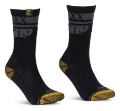 509 Route 5 Casual Socks -RevZilla Shop 509 route5 casual socks black gold 1
