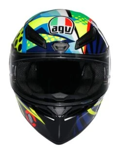 AGV K1 S Rossi Winter Test 2020 Helmet -RevZilla Shop agvk1 s rossi winter test2020 helmet black fluo yellow blue 5