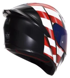 AGV K1 S US Flag Helmet 9 AGV K1 S US Flag Helmet -RevZilla Shop agvk1 sus flag helmet matte black red white blue 2