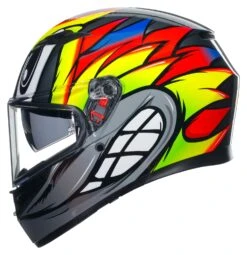 AGV K3 Birdy 2.0 Helmet -RevZilla Shop agvk3 birdy20 helmet yellow red grey 4