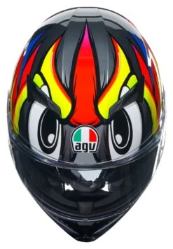 AGV K3 Birdy 2.0 Helmet -RevZilla Shop agvk3 birdy20 helmet yellow red grey 5