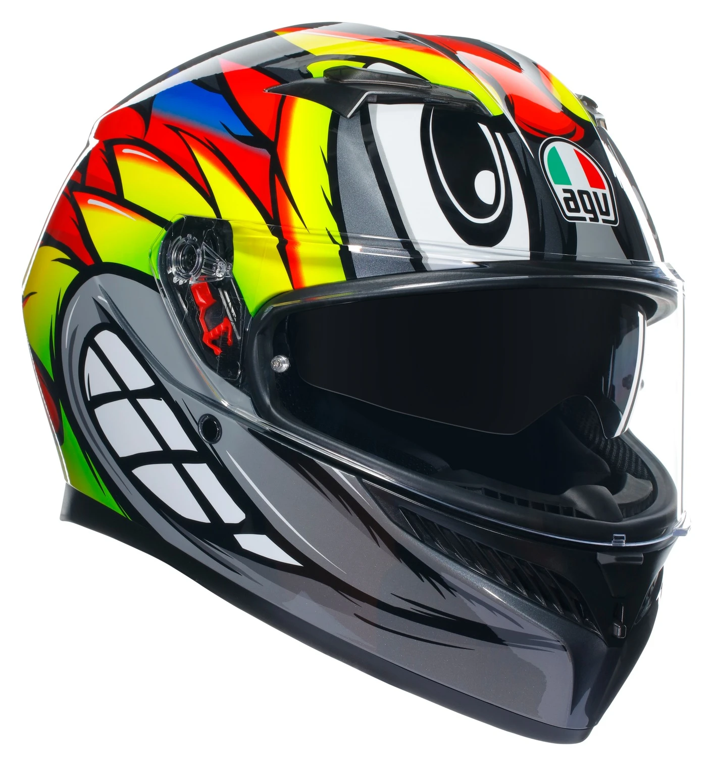 RevZilla Shop -RevZilla Shop agvk3 birdy20 helmet yellow red grey 7