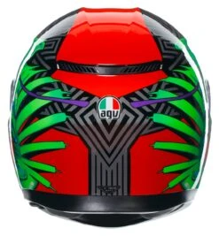 AGV K3 Kamaleon Helmet -RevZilla Shop agvk3 kamaleon helmet black red green 3
