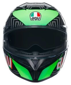 AGV K3 Kamaleon Helmet -RevZilla Shop agvk3 kamaleon helmet black red green 6
