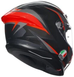 AGV K6 S Slashcut Helmet -RevZilla Shop agvk6 s slashcut helmet black grey red 2