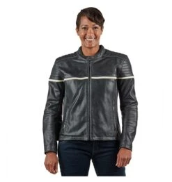 BILT Alder 2 Women's Leather Jacket 14 BILT Alder 2 Women's Leather Jacket -RevZilla Shop bilt alder2 womens leather jacket black cream 5