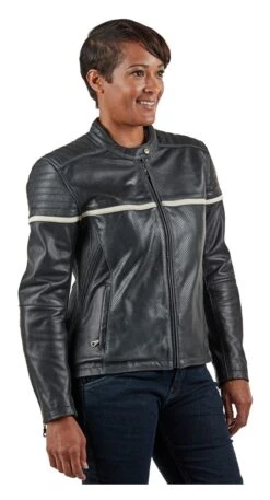 BILT Alder 2 Women's Leather Jacket 15 BILT Alder 2 Women's Leather Jacket -RevZilla Shop bilt alder2 womens leather jacket black cream 6