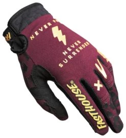 Fasthouse Youth Girl's Speed Style Golden Gloves (Youth SM) 5 Fasthouse Youth Girl's Speed Style Golden Gloves (Youth SM) -RevZilla Shop fasthouse girls speed style golden gloves maroon 2