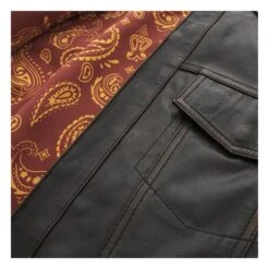 First Manufacturing Maduro Leather Riding Shirt -RevZilla Shop first manufacturing maduro leather shirt black 4