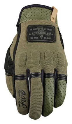 Five Scrambler Gloves 6 Five Scrambler Gloves -RevZilla Shop five gloves scrambler gloves olive black