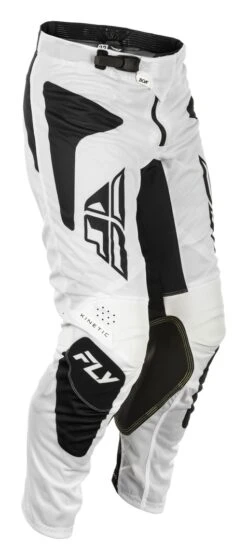 Fly Racing Kinetic Mesh Sym Pants -RevZilla Shop fly racing kinetic mesh sym pants white black 3
