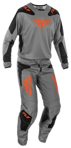 Fly Racing Kinetic Sym Pants -RevZilla Shop fly racing kinetic sym pants grey orange black 2