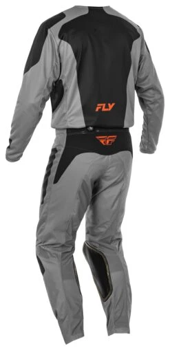 Fly Racing Kinetic Sym Pants -RevZilla Shop fly racing kinetic sym pants grey orange black 3