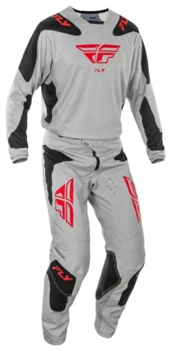 Fly Racing Kinetic Sym Pants -RevZilla Shop fly racing kinetic sym pants grey red black 2