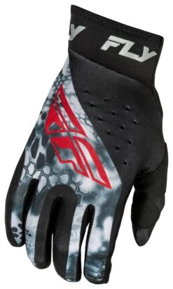 Fly Racing Youth Pro Lite Kryptek Gloves (Youth LG)
