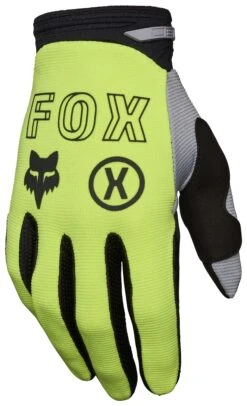 Fox Racing 180 Flow Gloves -RevZilla Shop fox racing180 flow gloves black hi viz yellow
