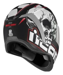 Icon Airform Death Or Glory Helmet (XS And SM) -RevZilla Shop icon airform death or glory helmet black 2