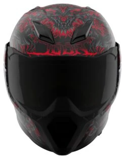 Icon Ultraflite Misanthrope Helmet -RevZilla Shop icon ultraflite misanthrope helmet black red 4