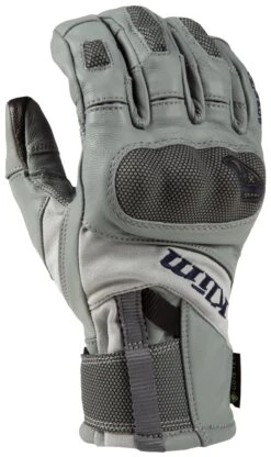 Klim Adventure GTX Short Gloves -RevZilla Shop klim adventure gtx short gloves monument gray