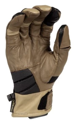 Klim Adventure GTX Short Gloves -RevZilla Shop klim adventure gtx short gloves tan 1