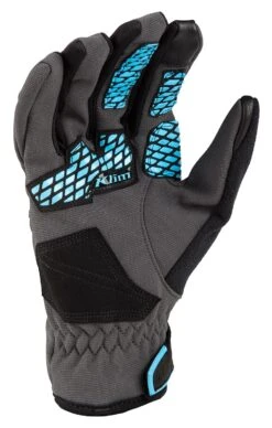 Klim Versa Women's Gloves -RevZilla Shop klim versa gloves grey light blue 1