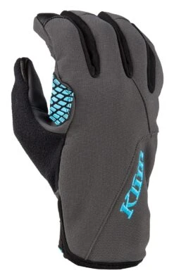 Klim Versa Women's Gloves -RevZilla Shop klim versa gloves grey light blue