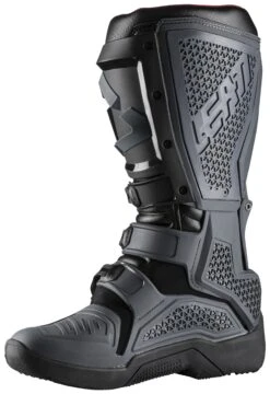 Leatt Moto 5.5 FlexLock Enduro Boots -RevZilla Shop leatt moto55 flex lock enduro boots black grey red 2