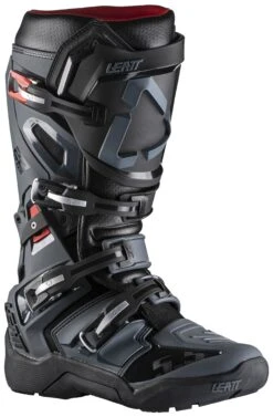Leatt Moto 5.5 FlexLock Enduro Boots -RevZilla Shop leatt moto55 flex lock enduro boots black grey red