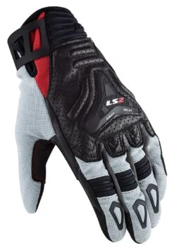 LS2 All Terrain Gloves -RevZilla Shop ls2 all terrain mens touring glove grey black red