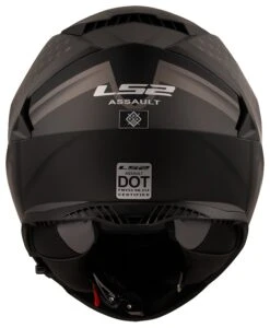 LS2 Assault Flag Helmet 7 LS2 Assault Flag Helmet -RevZilla Shop ls2 assault flag helmet matte black grey 3