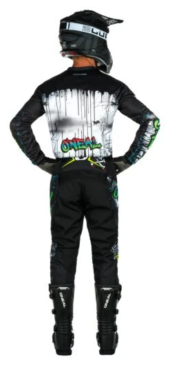 O'Neal Youth Element Rancid Pants -RevZilla Shop o neal youth element rancid pants black white 3