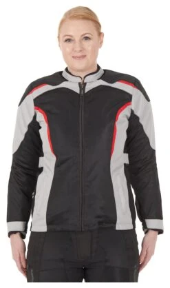 Sedici Federico 2 Mesh Women's Jacket 14 Sedici Federico 2 Mesh Women's Jacket -RevZilla Shop sedici federico2 mesh womens jacket silver black red 2