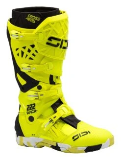 SIDI Crossair X Cairoli Boots -RevZilla Shop sidi crossair x cairoli boots fluo yellow black