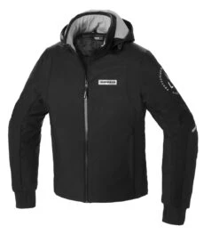 Spidi Hoodie Armor H2Out Jacket -RevZilla Shop spidi hoodie armor h2 out jacket black 2