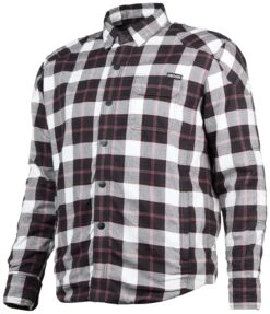 Street & Steel Mission Moto Riding Shirt -RevZilla Shop street steel mission moto riding shirt black white red