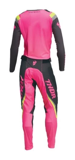 Thor Pulse Rev Women's Pants -RevZilla Shop thor pulse rev womens pants charcoal pink 4