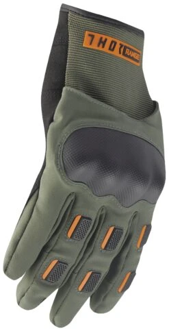Thor Range Gloves -RevZilla Shop thor range gloves army orange 1