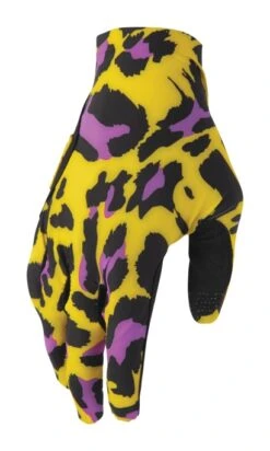 Thor Sportmode Cheetah Gloves -RevZilla Shop thor sportmode cheetah gloves yellow purple
