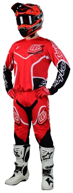 Troy Lee Designs Troy Lee SE Pro Radian Pants -RevZilla Shop troy lee se pro radian pants red white 2